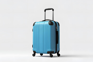 animation of a suitcase with a colored background.Cute animated luggage with smiling faces and colorful stars.