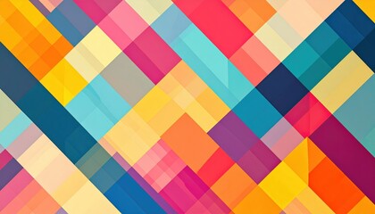 Obraz premium Vibrant abstract color patterns digital art contemporary design studio environment aerial view creative concept