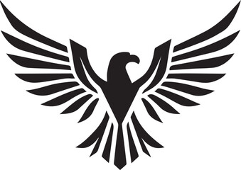 Majestic Black Eagle with Wings Spread Wide: A Powerful Symbol of Freedom and Strength
