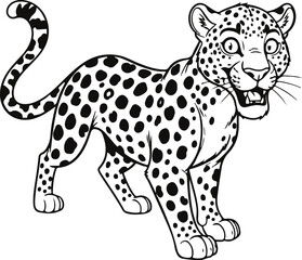 leopard vector illustration
