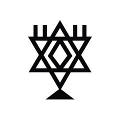 Hanukkah Latke Golden Sleek Vector Silhouette