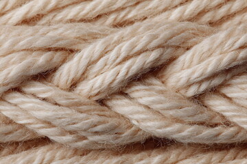 Natural yarn texture with defined twist and volume, ideal for cozy product mockups, textile design, or earthy digital compositions.

