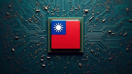 Taiwan Semiconductor Chip on Circuit Board – Symbol of Global Chip Powerhouse, High-Tech Dominance, and Critical Supply Chain Hub in Electronics