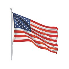 Representation of the american flag for us national loyalty day celebration