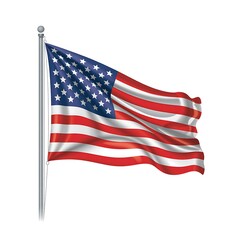 Obraz premium Representation of the american flag for us national loyalty day celebration