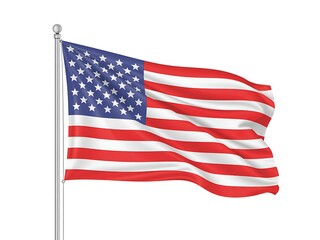 Representation of the american flag for us national loyalty day celebration