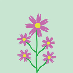 Spring Flower Icon Vector. Flower Illustration