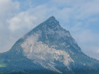 Switzerland, Meiringen, a large mountain in the background