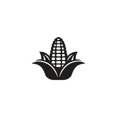 Flat corn logo template
