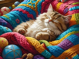 眠る猫[GenerativeAI]