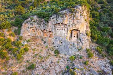 View to the center of Dalyan