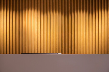 info desk at the reception room in the cram school