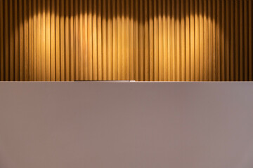 info desk at the reception room in the cram school