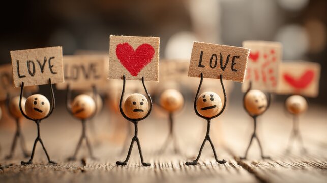 Stick figures demonstrating with signs embody the freedom to protest and push for meaningful societal reforms.
