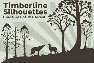 Timberline Silhouettes: Creatures of the Forest