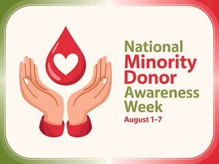 National Minority Donor Awareness Week Promoting Organ Eye and Tissue Donation within Minority Communities August 1st to 7th