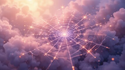 Dreamy Twilight Sky with Sparkling Stars and Mystical Clouds Creating an Ethereal Atmosphere