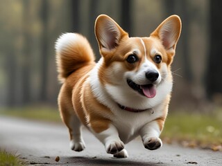 歩くコーギー[GenerativeAI]