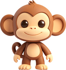 Obraz premium 3D 원숭이 캐릭터
