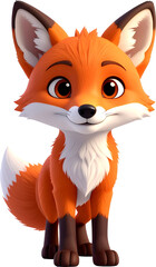 Obraz premium 3D 여우 캐릭터