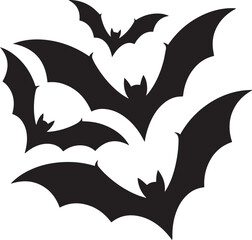 Obraz premium bat silhouette vector