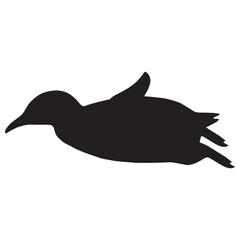 swimming penguin icon