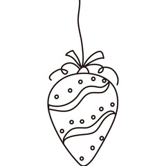 Christmas Tree Ornament Ball Doodle (Dotted)

