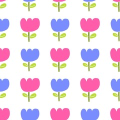 seamless pattern with flowers