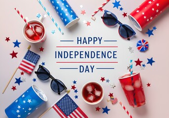 Obraz premium Happy Independence Day United States, Happy 4th of July - USA Independence Day Background