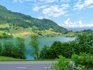 Switzerland, Meiringen, Lake Lungern,