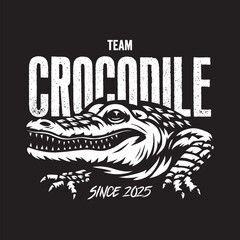 Vintage illustration of a crocodile
