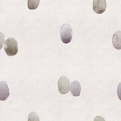 Monochrome seamless design.  Watercolor spots.