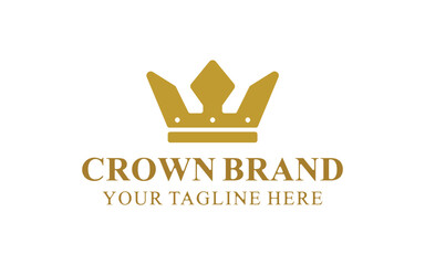 simple crown design, vector, isolated on transparent background