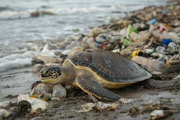turtle on the beach