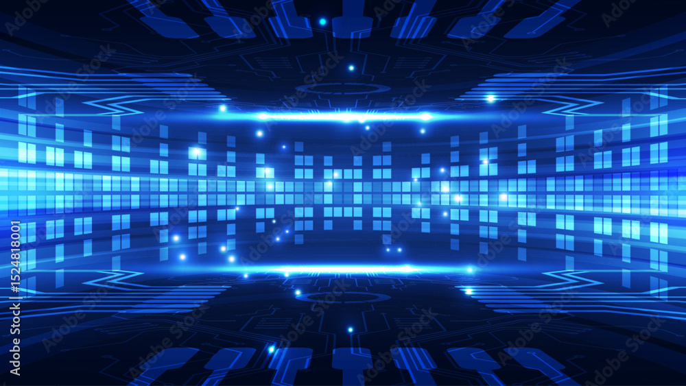 Poster abstract technology background. futuristic interface. vector illustration for your design