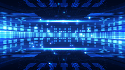 Abstract technology background. Futuristic interface. Vector illustration for your design