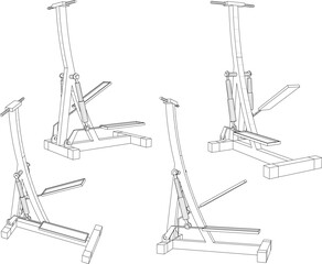 vector illustration design of fitness equipment to maintain body fitness 