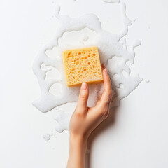 hand with soap