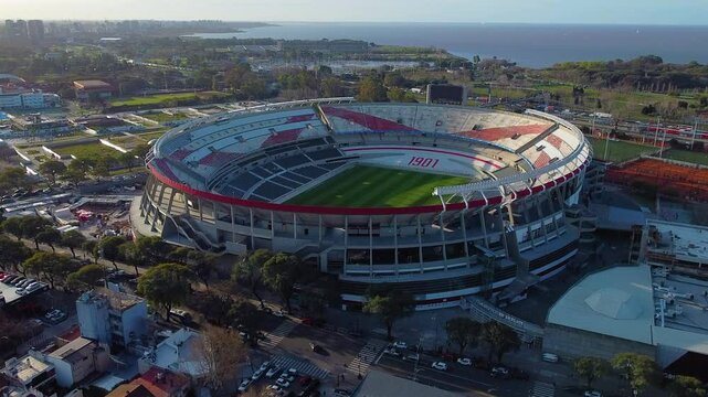 Video taken with my drone of the Monumental Stadium, in Buenos Aires, Argentina. 14/04/2025
