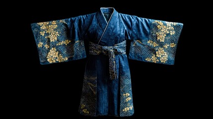 Kimono - A traditional Japanese robe with wide sleeves and a sash.