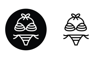 creative bikini design, vector, isolated on transparent background