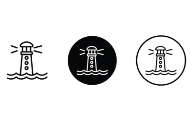 creative light house design, vector, isolated on transparent background