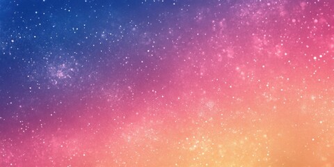 warm and dreamy night sky gradient blending deep sapphire blue into vibrant magenta, creating a cosmic sunset effect with soft speckled noise