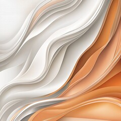 Obraz premium Abstract swirling beige and white waves