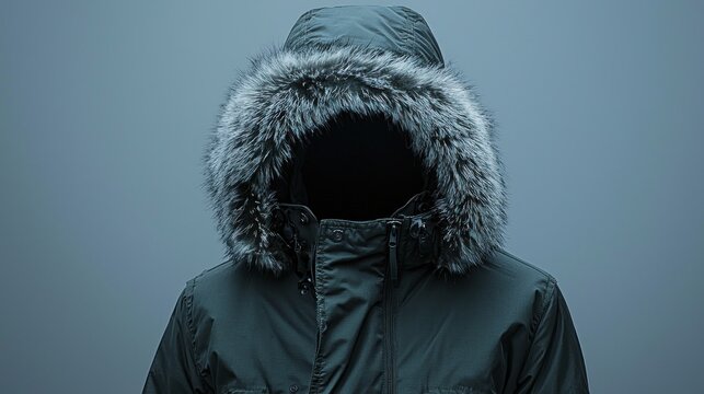 Parka - A long coat with a hood, often lined with fur or faux fur, suitable for cold weather.