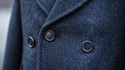 Peacoat - A short, double-breasted coat made of heavy wool.