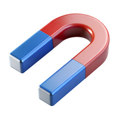 Powerful Horseshoe Magnet: Red and Blue U-Shaped Magnet for Science and Education