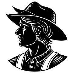 Silhouettes of a woman and man reading books in a business setting