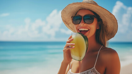 woman with cocktail