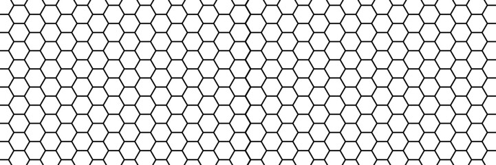 Honeycomb pattern with hexagon mesh. Texture bee comb grid. Flat vector illustration isolated on white background.